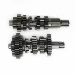 Motorcycle Dirt Bike Transmission Main Shaft Counter Shaft For CG200 CG150 CG175 Air-cooled Engine Main Countershaft Gear Box