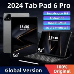 New Original Global Version Pad 6 Pro Xiao Tablets PC Snapdragon 888 Android 13 10000mAh 16GB+1TB 5G Dual SIM Card HD 4K Mi Tab