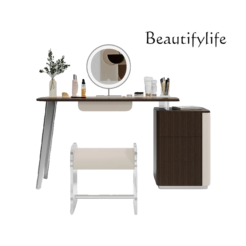 

Solid wood dresser chest integrated Italian simple design high-end makeup table