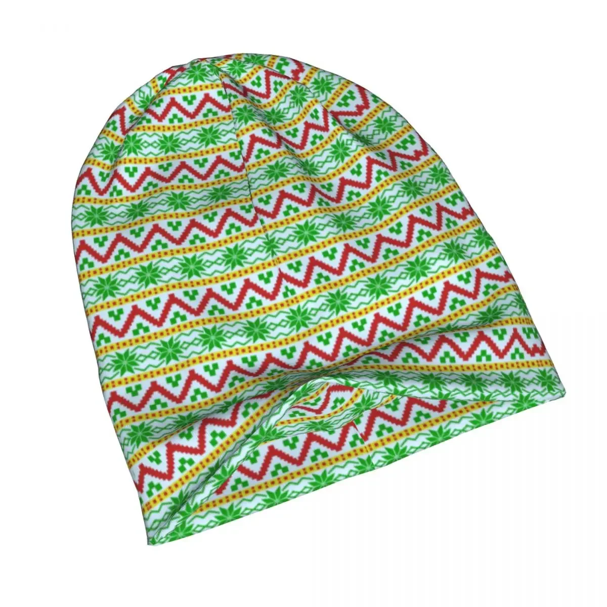 Funny Christmas Santa Claus Swole Weightlifter Bonnet Hats Hip Hop Street Skullies Beanies Hat Unisex Knitted Hat Dual-use Caps image 4