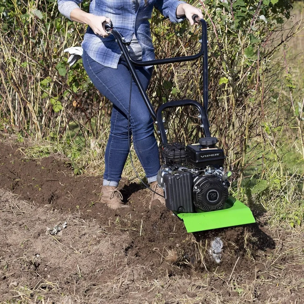 35310 2-in-1 Front Tine Tiller/Cultivator, 79cc 4-Cycle Viper Engine, Gear Drive Transmission, Forged Steel Tines