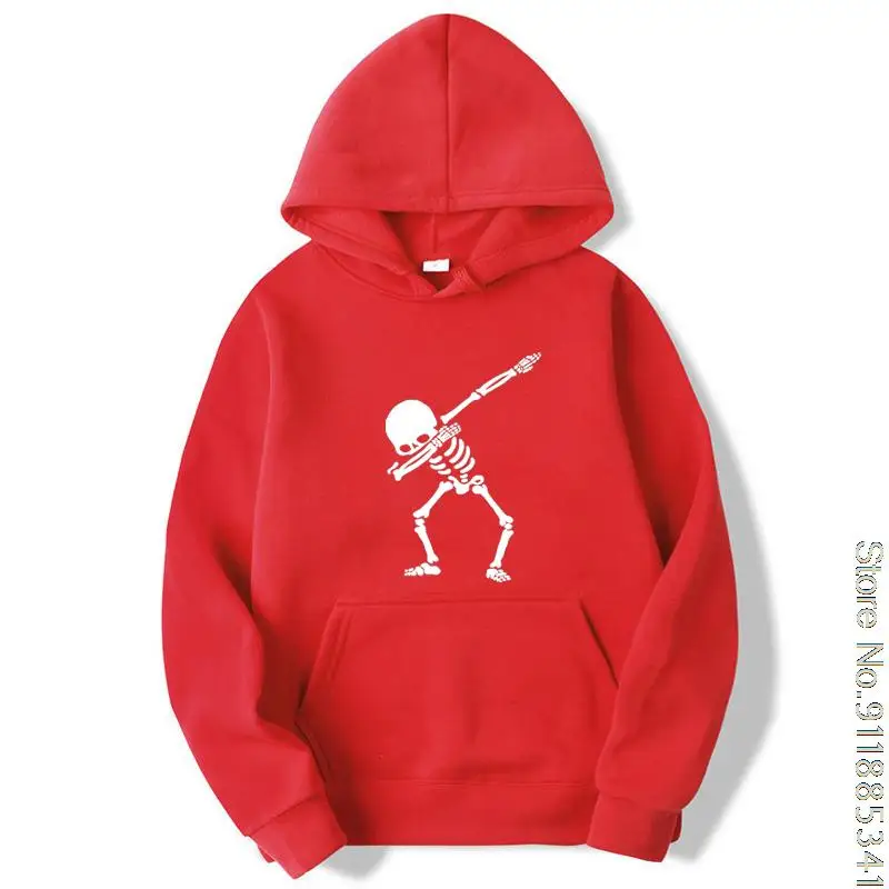 Fashion Brand Men\'s Hoodies Funny Skull man printing Blended cotton Spring Autumn Male Casual hip hop Hoodies hoodie men
