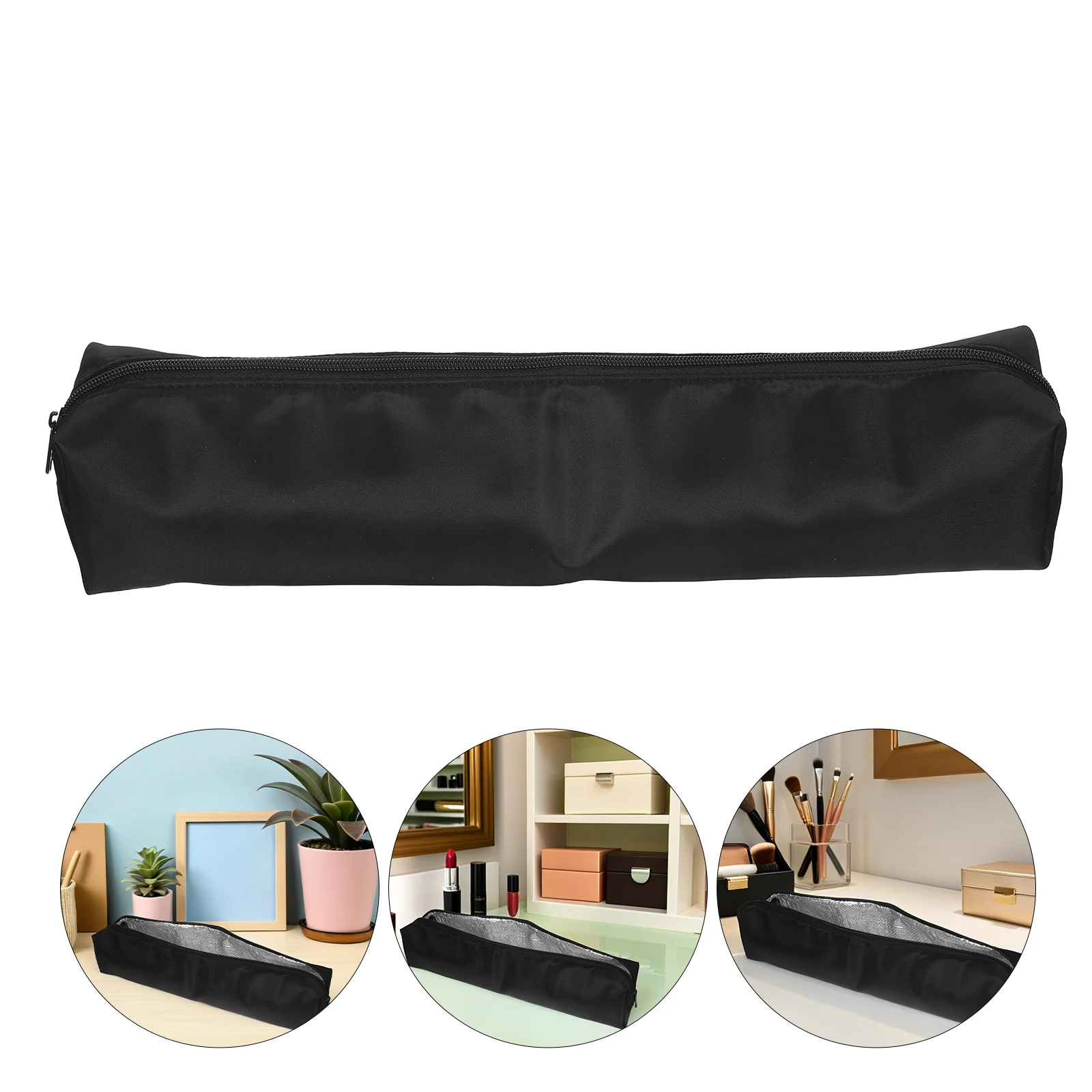 

Curling Iron Storage Bag Flat Organizer Hair Tools Heat Resistant Accessories Travel Case Carry Styling Compact Bags