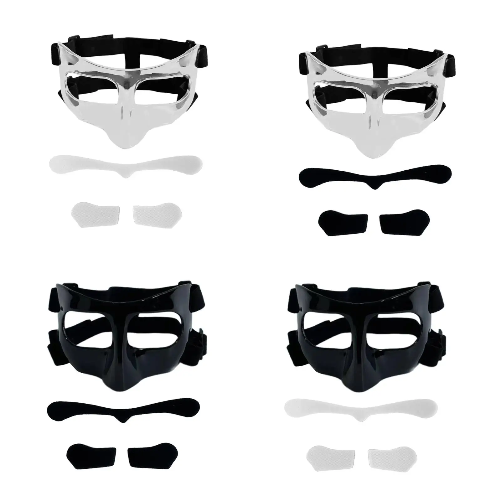 Basketball Mask Men Women Face Guard for Broken Nose Basketball Face Mask Face Protection for Gym Boxing Workout Party Softball