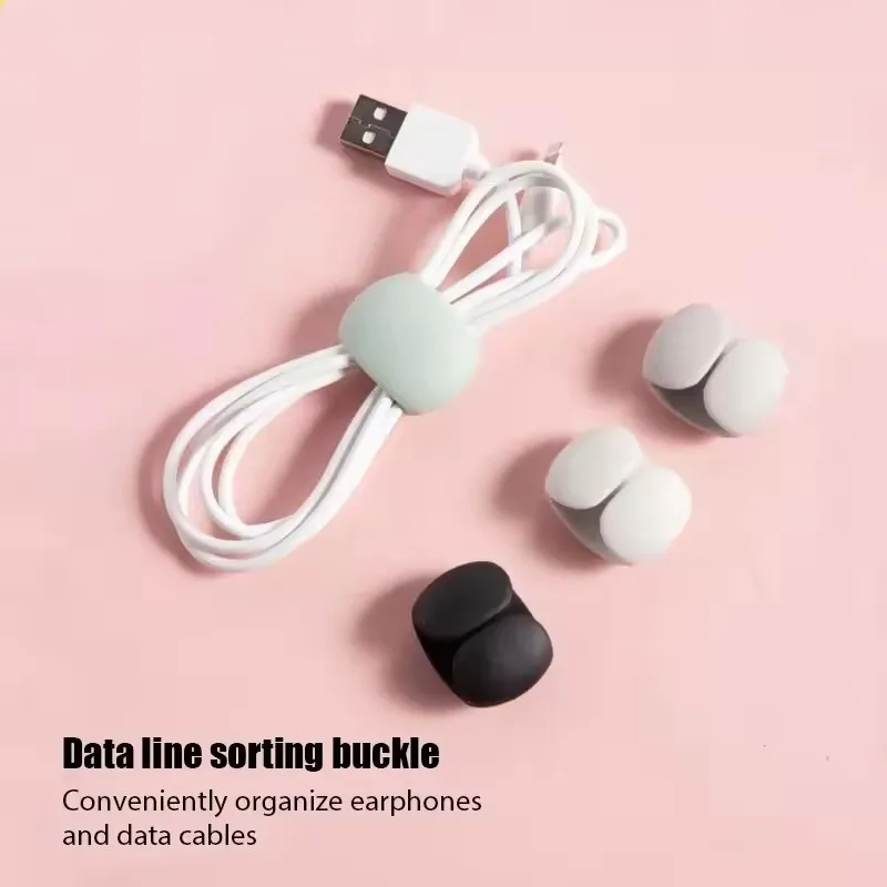 10/4/1Pcs Multifunction Cable Organizer USB Holder Cable Management Clip Cord Keeper Headphone Earphone Phone Charger Wire Clips