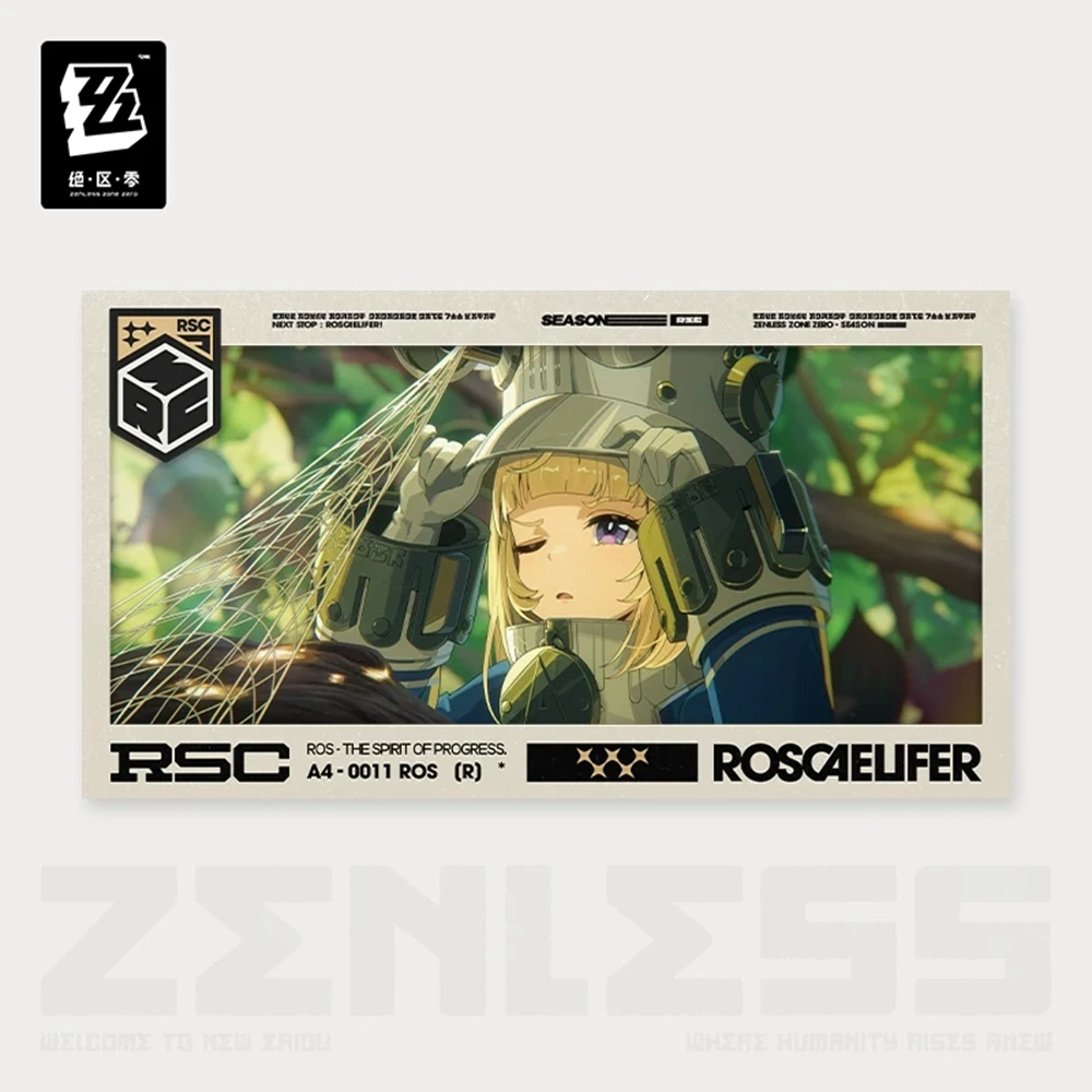 Official ZenlessZoneZero Genuine “Before the Wind Rises” Series Game Merchandise Collectible Postcard Set (includes 12 designs)