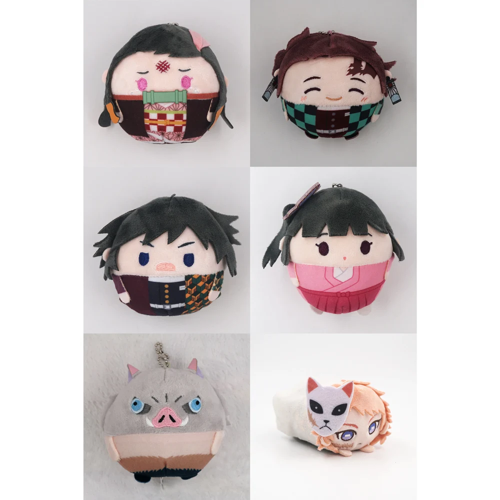 Demon Slayer: Kimetsu no Yaiba Anime Kamado Tanjirou Tomioka Giyuu Sabito Kanao llavero de peluche juguetes de regalo