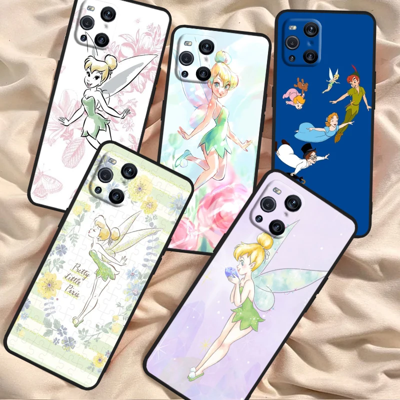 Wonderful Fairy Cartoon Cute For OPPO Find X6 X5 X3 A54S A5 A94 A16 A53S A57 A74 A72 A98 A78 A96 A9 5G Black Funda Phone Case