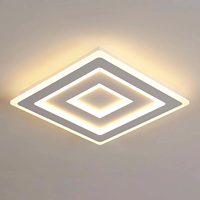 52 W 5850 LM Acrylic LED Ceiling Lamp,LED Modern Square Ceiling Lamp,White LED Ceiling Light for Bedroom,Hallway,Kitchen