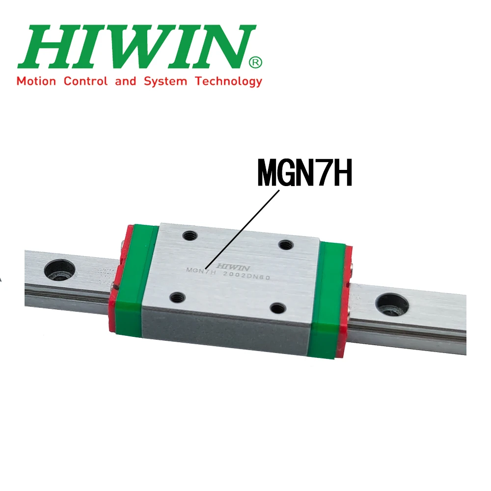 Free Shipping HIWIN Genuine Miniature Linear Guide Rail MGN7+MGN7H Slider 40 50 60-100 120 150 200 250 300mm For 3D Printer CNC