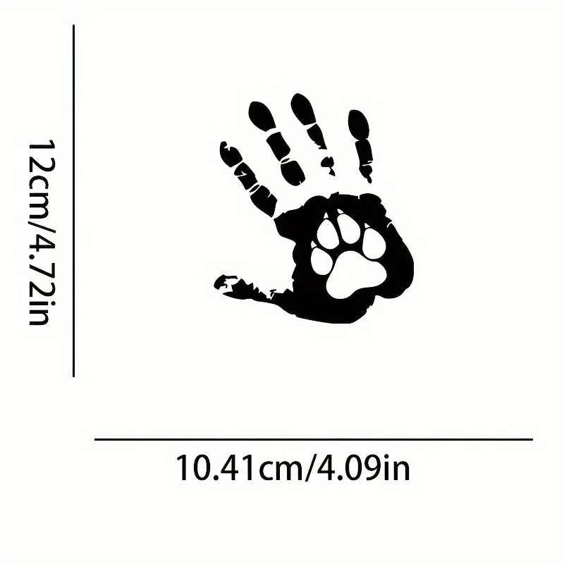 قطعة واحدة من ملصقات السيارات - شارات بصمات يدوية وطبعات مخالب تضيف لمسة مرحة على سيارتك وإكسسوارات سيارات الكلاب. #2