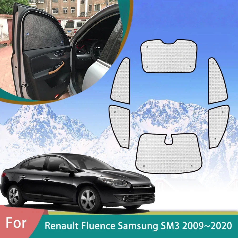Cortinas Magnéticas para Ventanas de Renault Fluence Samsung SM3 2009-2020 2015, Parasol, Protección Solar, Visera de Privacidad, Accesorio para Auto