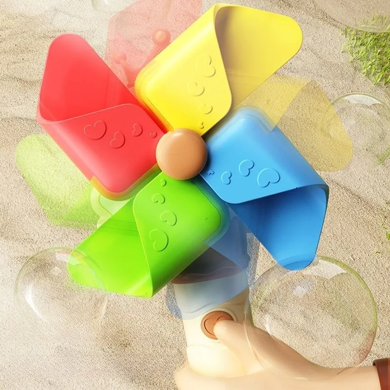 クリエイティブ全自動風車バブルマシンカラフルなライト回転風車かわいいおもちゃギフト女の子や子供のため