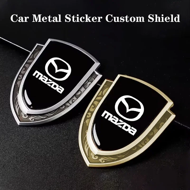 

3D Metal Car Sticker Emblem Style For Mazda CX-5 CX-30 Mazda 3 Fender Rear Trunk Decal Accessories