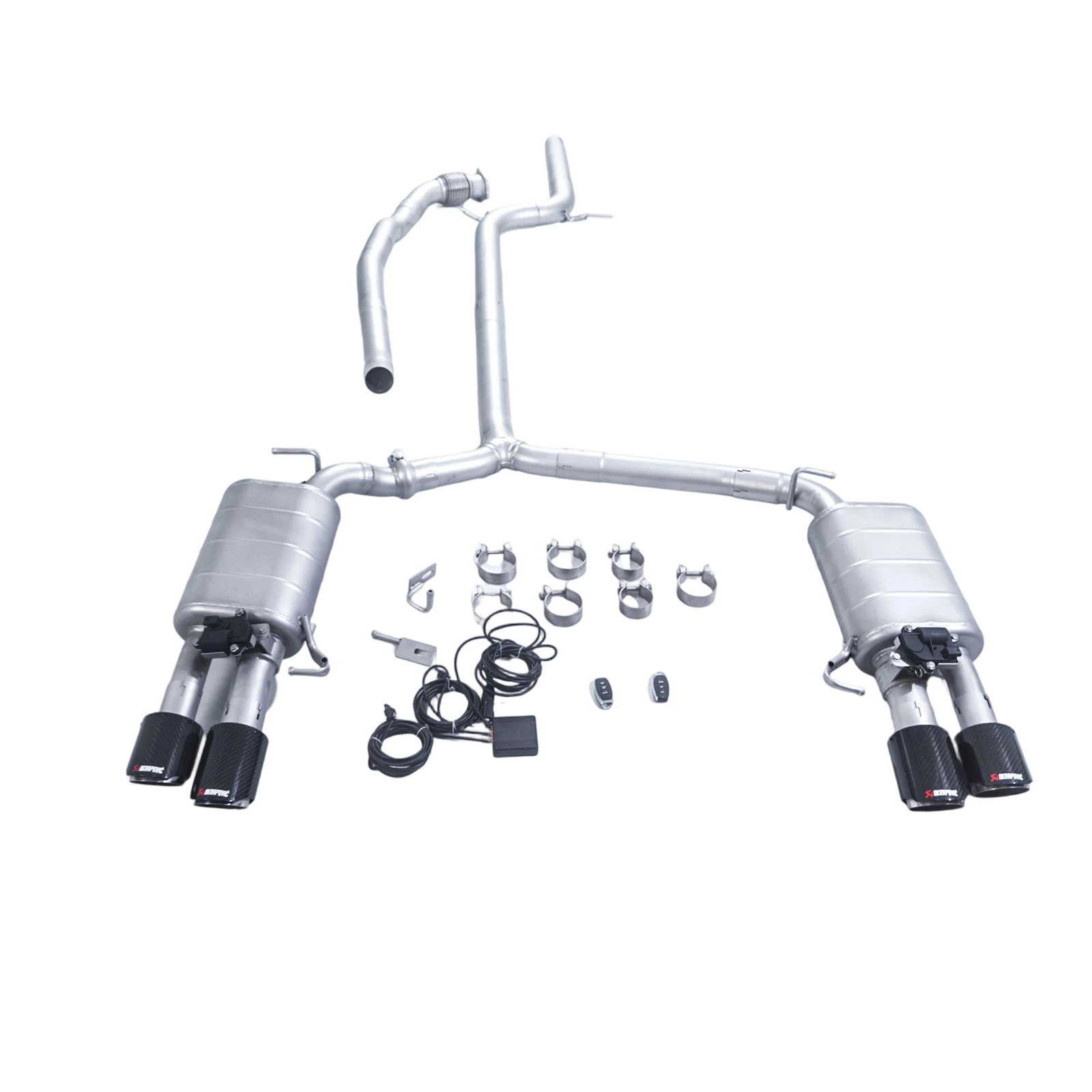 

Подходит для Audi A4 A5 1.8T 2.0T B8 2008-2016 годов выпуска catback, четыре точки, электронный клапан из нержавеющей стали 304