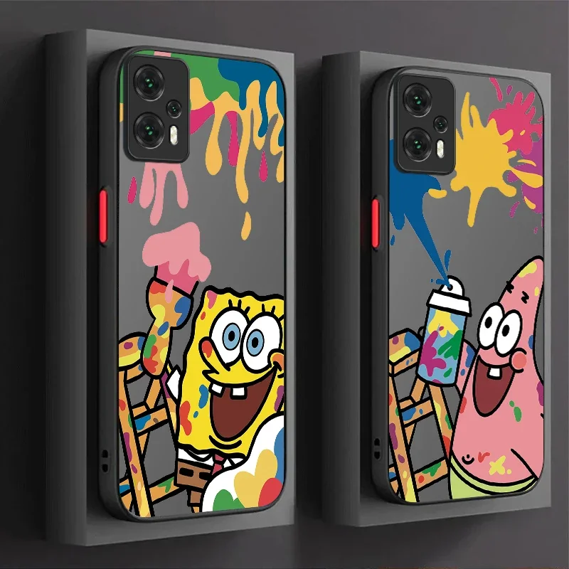 SpongeBobs Patrick Star Case For Xiaomi 13T 12T 11T 10T 13 12 11 Lite 5G NE POCO X6 M6 Pro 4G X3 NFC X4 GT X5 F3 F4 F5 F6 M5S