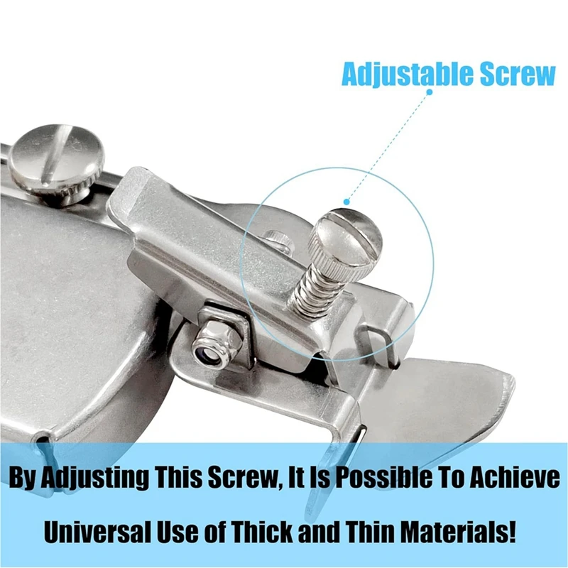 2 PCS Multifucntional Magnetic Seam Guide, Seam Guide, Hemmer Guide, Hem Guide For Industrial Lockstich Or Walking Foot Durable