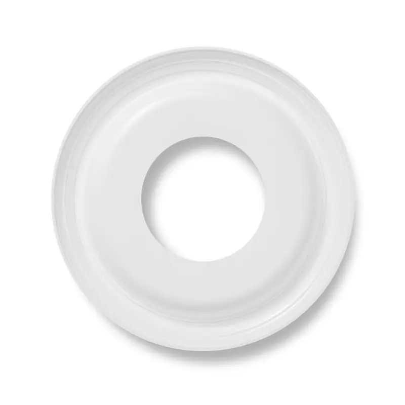 A21Q -2 Packs Molded PU Ceiling Medallions 10 Inch OD X 4 Inch ID (Fits Canopies Up To7-1/4 Inch)