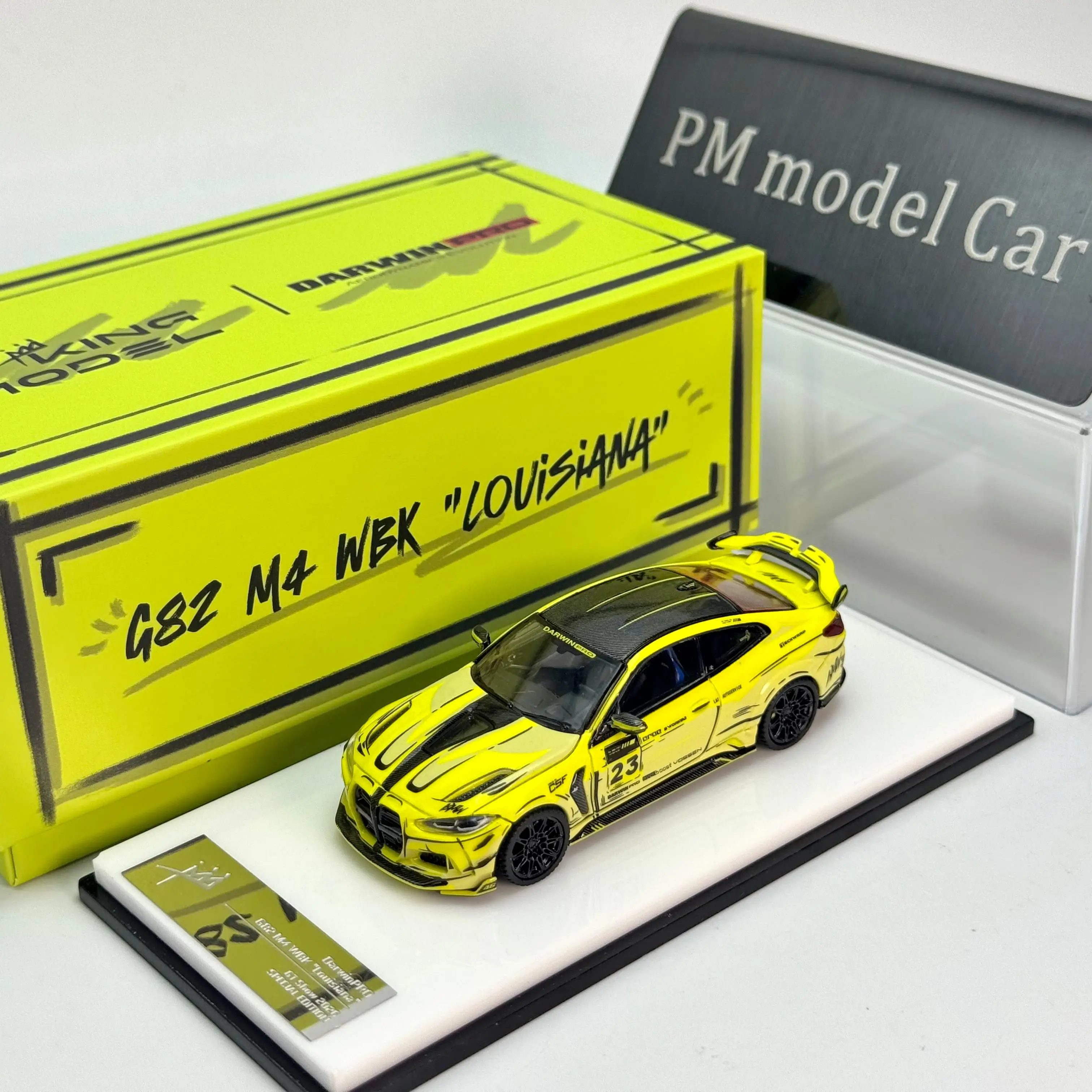 King Model KM 1:64 BMW M4 G82 DarwinRRO Alloy Diecast Model Car Collectible Gift