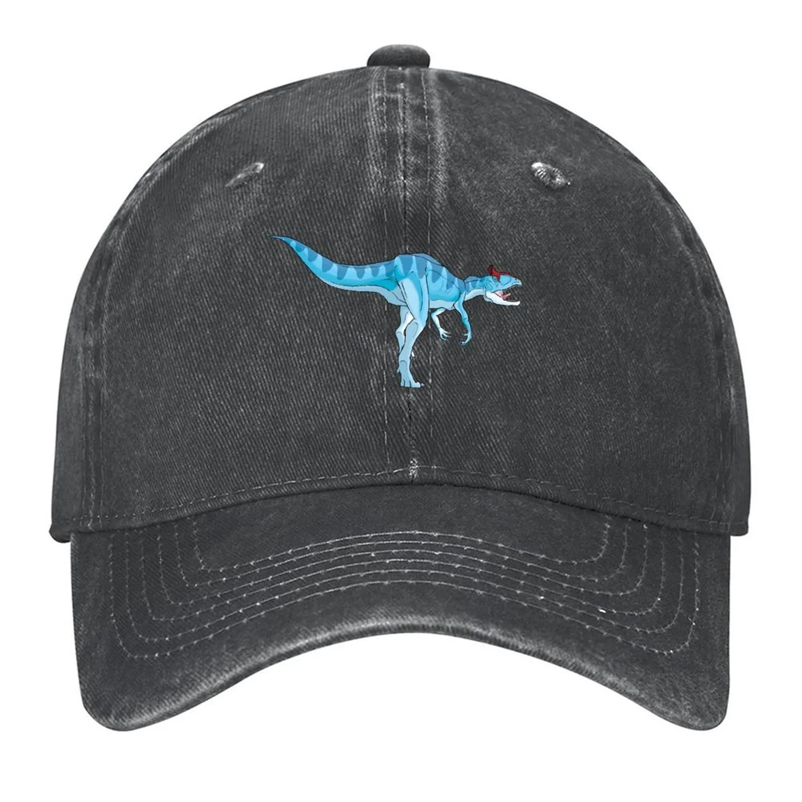 

Ice Blue Cryolophosaurus Baseball Cap Hat Man For The Sun Hood Golf Hat Man designer cap Women's Beach Men's