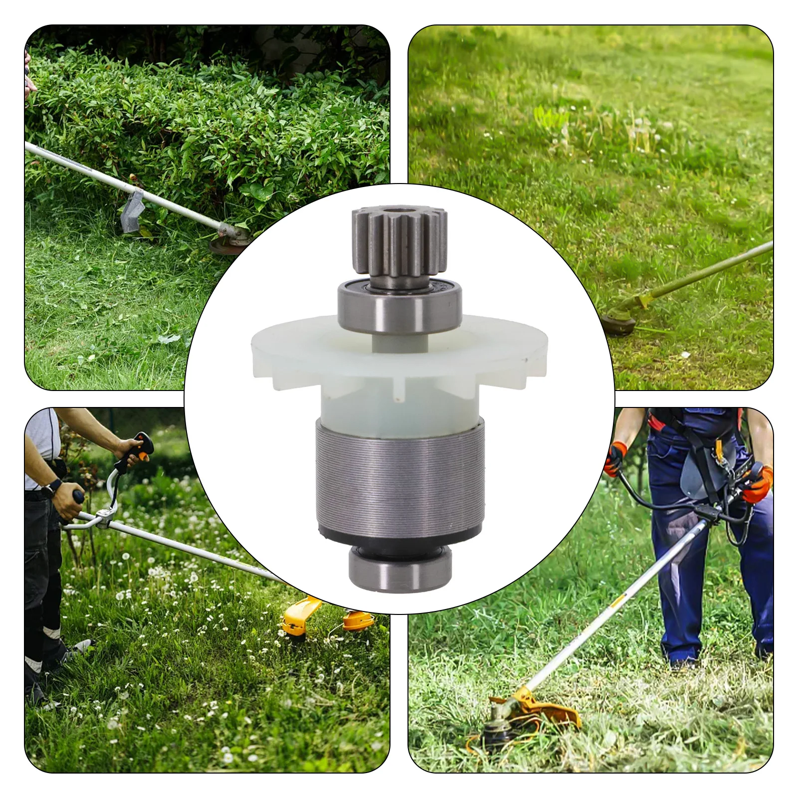 

For Garden Maintenance Lithium Trimmer Metal Lawn Mower Metal Mower Rotor 52*45mm 2.05*1.77 In Electric Lawn Mower Rotor