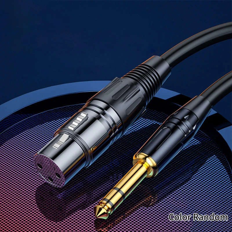 Kabel audio 6,5 mm do żeńskiego kabla audio XLR 6,35 Duży dwurdzeniowy XLR Zbalansowany mikrofon Mikser Głośnik Kabel audio 1m 2m 3m