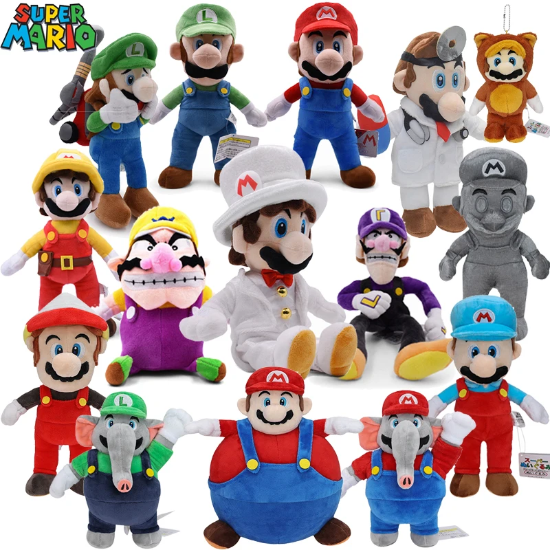 

22 стиля, оригинальные плюшевые игрушки Super Mario Bros, кукла, слон, мягкие игрушки, аниме-кукла, плюшевая игрушка для детей, подарок на Рождество и день рождения