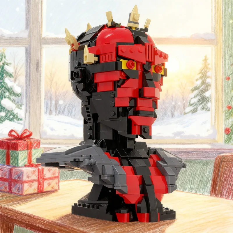 

819 деталей MOC: Модель-конструктор «Призрачный Ученик» (Бюст) из серии Star Battle. Подарок для самостоятельной сборки, креативный коллекционный предмет, декор для демонстрации. Премиум-класс для взрослых.