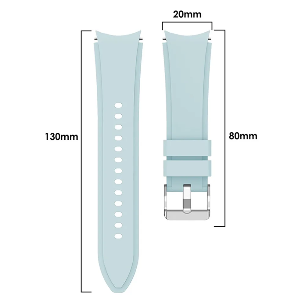 Silicone Strap for Samsung Galaxy Watch 5pro 45mm/7 6 5 4 44mm 40mm Sport Watchband for Watch 6 Classic 47mm 43mm 46mm 42mm Band