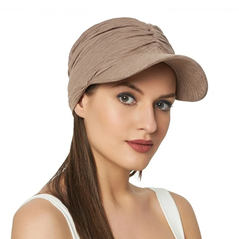 New Fashion Baseball Hijab Cap For Women Bonnet Voile Muslim Sun Hat Scarf Wrap Baseball Caps Trendy Bandana Hijab Bonnet Turban