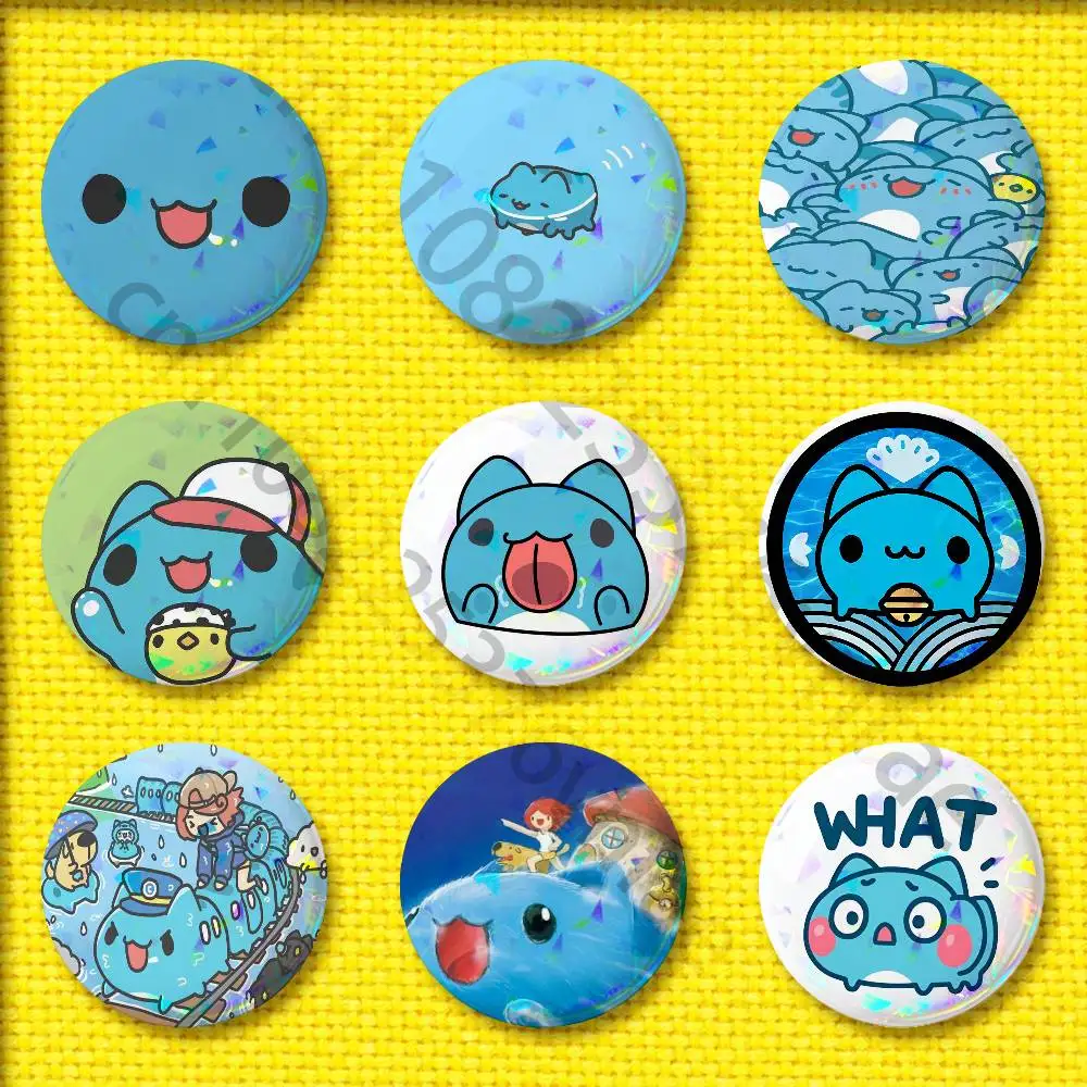 

B-BugCat C-Capoo Cat Badge For 32mm 25mm 44mm 75mm 58mm Round Pin Brooch Insignia Cover Souvenir