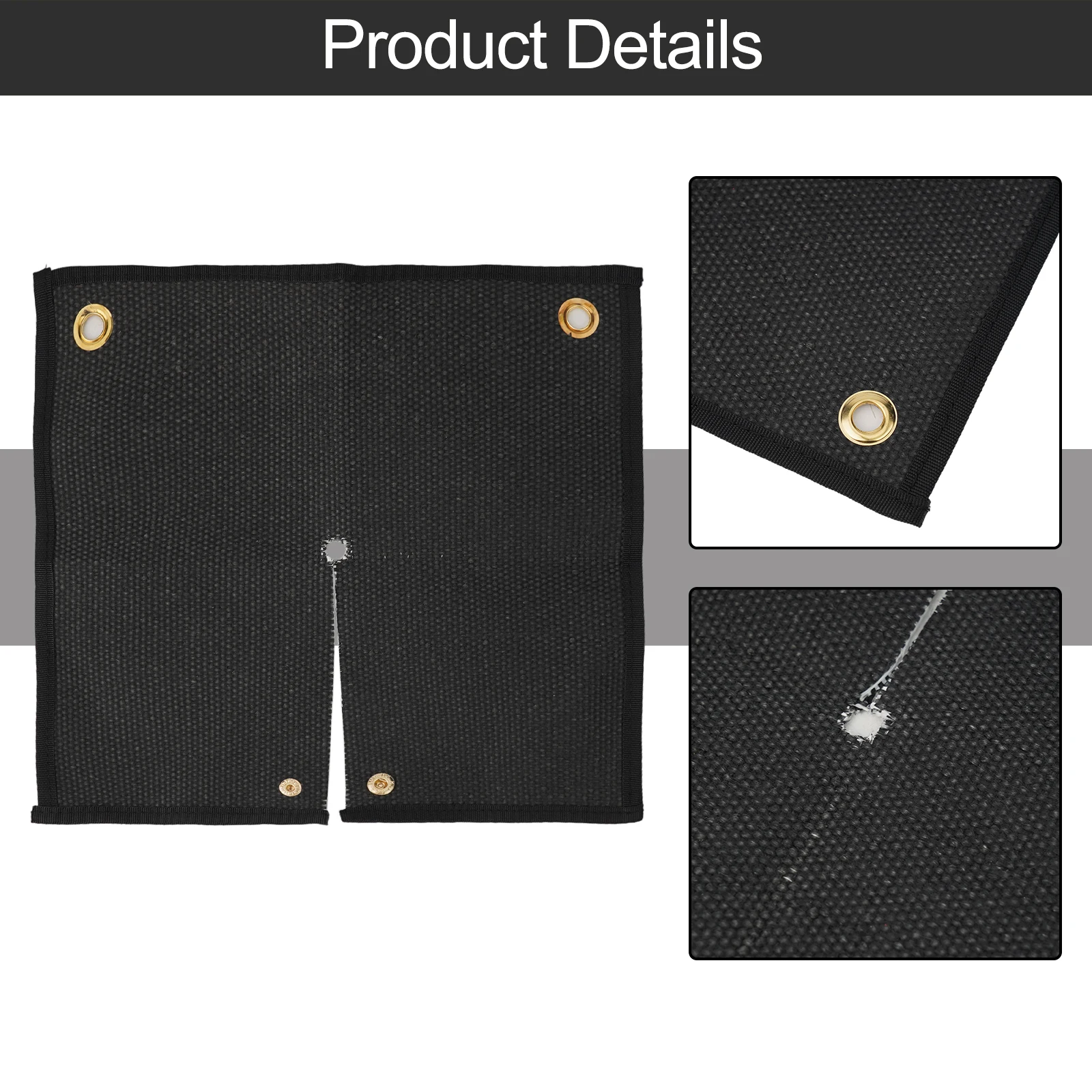 

For Fire Protection Heat Resistant Blanket Fireproof Welding Mat Cut-Out Opening Design Heat Resistant Up To 1800°F