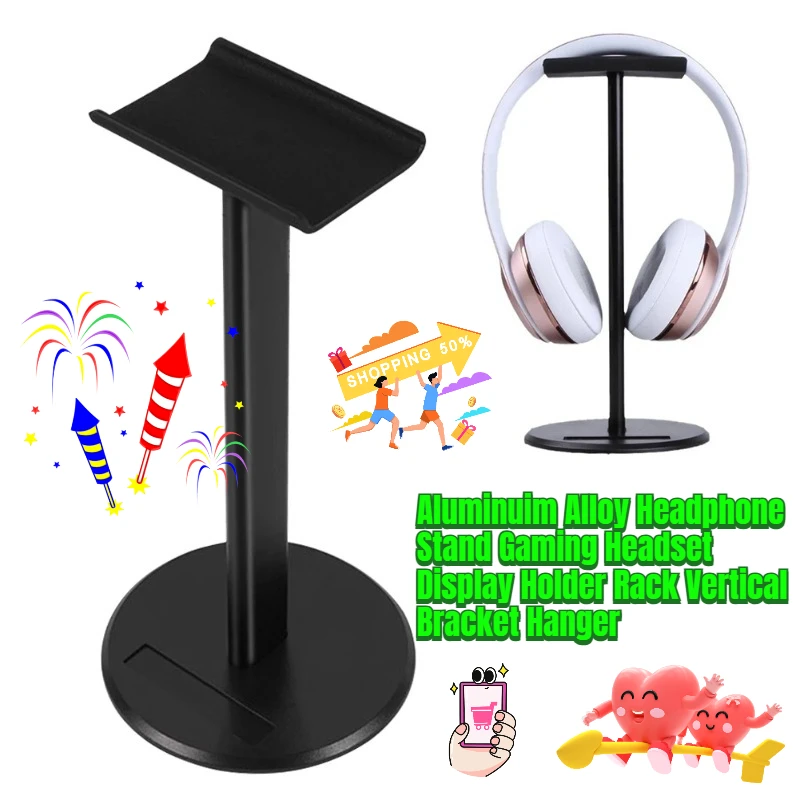 

Aluminuim Alloy Headphone Stand Gaming Headset Display Holder Rack Vertical Bracket Hanger