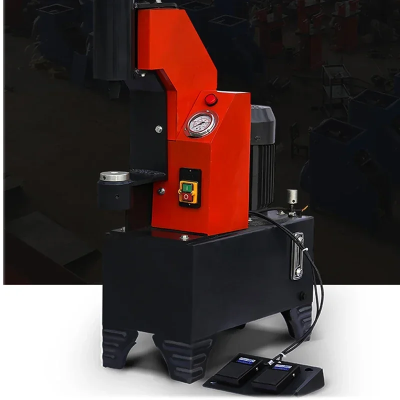 Electric hydraulic brake shoe riveting machine; New type electric brake pad riveting machine