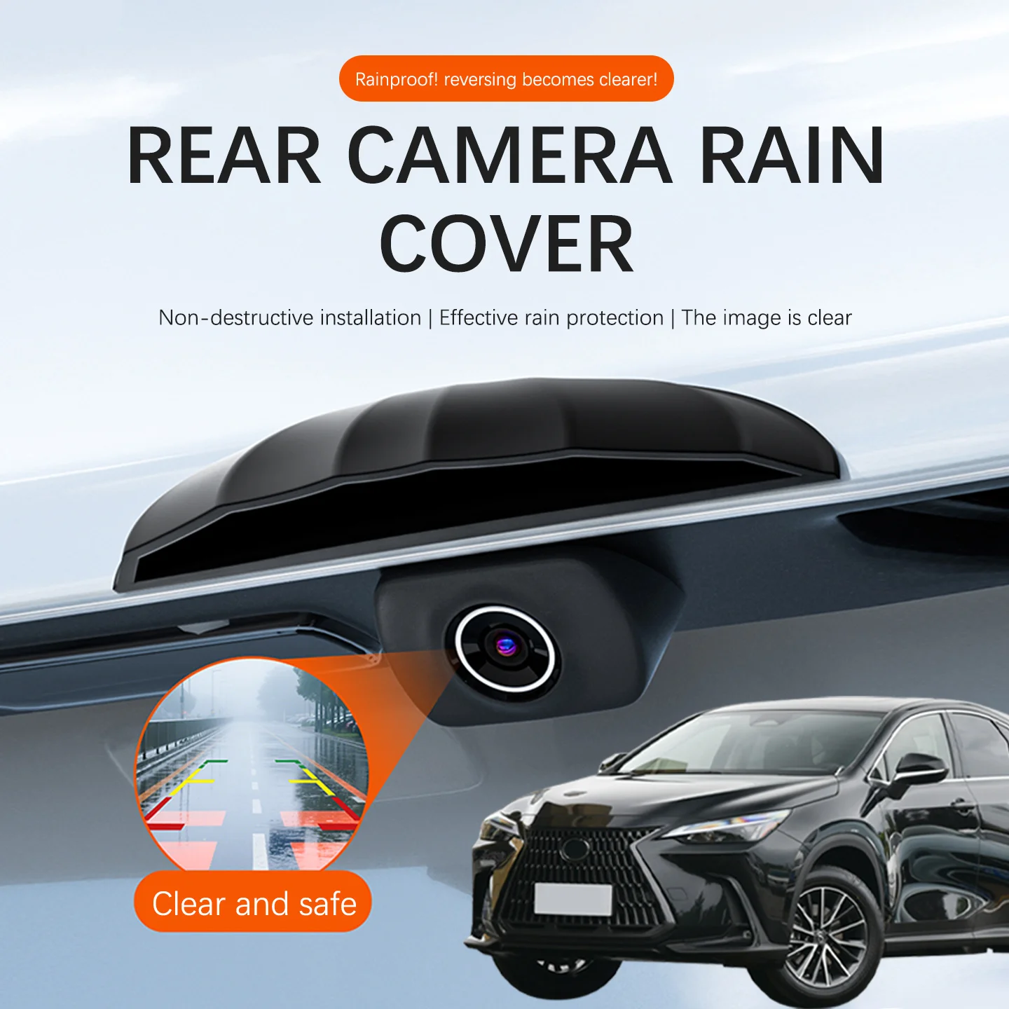 Чехол для задней камеры для автомобилей — защита от атмосферных воздействий (дождь/солнце/снег), защита для камеры заднего вида для Lexus NX NX200 NX200T 300h