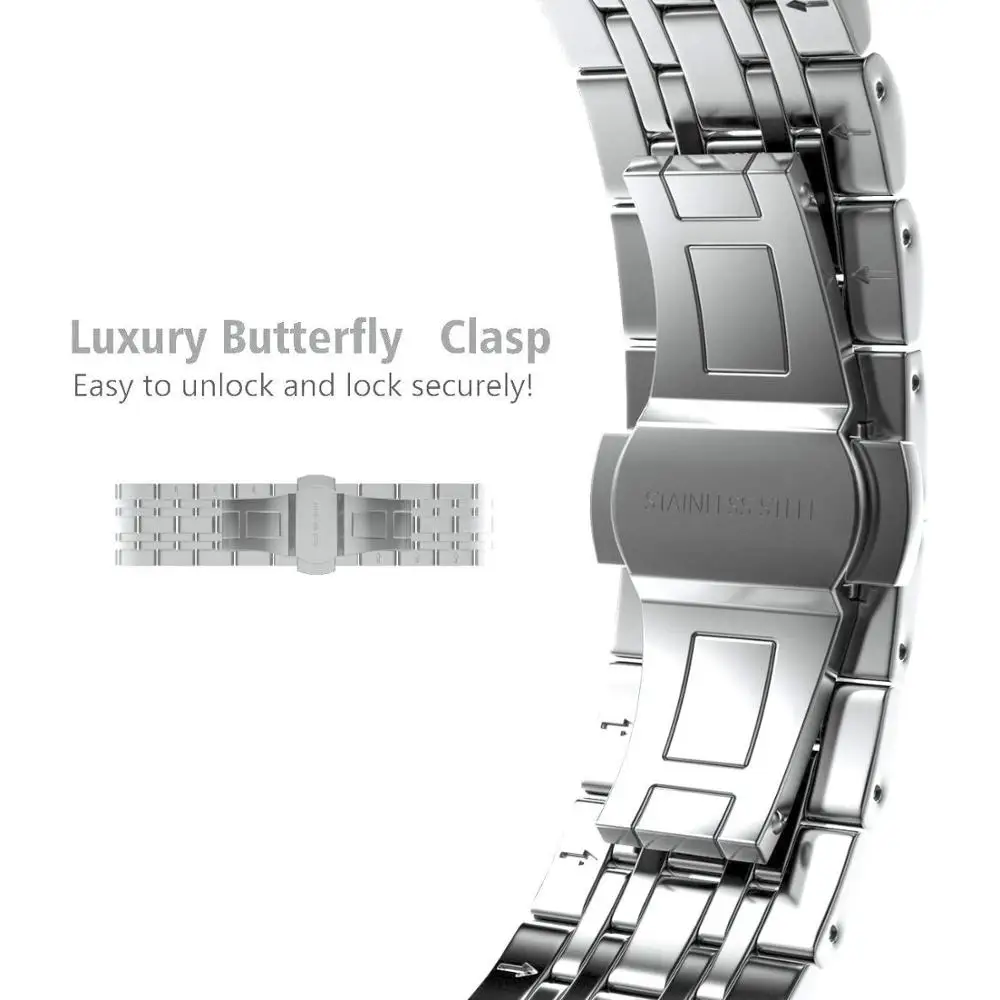 Strap For OPPO Watch 41/46mm Stainless Steel Band Replacement Bracelet for 46mm 41mm watch accessories wristband