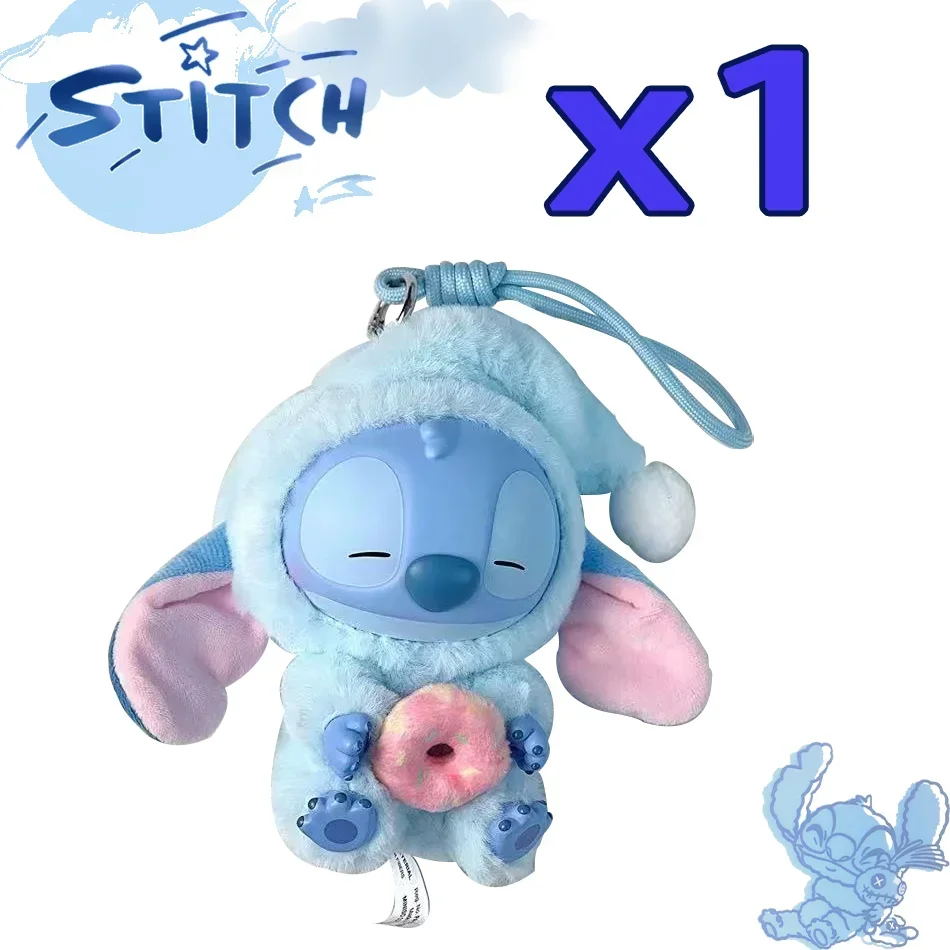 ديزني غرزة أكل شيء قبل النوم سلسلة صندوق أعمى ألعاب الفينيل القطيفة دمية لطيفة طبق الأصل هدية عيد ميلاد