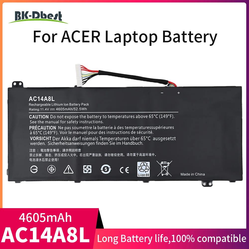 BK-Dbest Laptop Battery AC14A8L 4500mah for Acer Aspire V Nitro Series VN7-571 VN7-591 VN7-592 VN7-791G