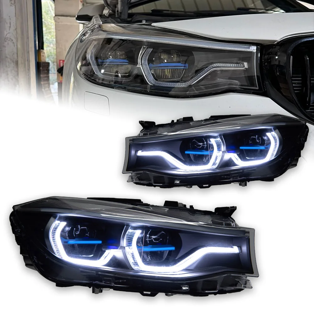 Car Light For BMW F34 3 Series GT LED Headlight 2013-2020 Headlights F34 DRL Turn Signal High Beam Angel Eye Tool Accessories