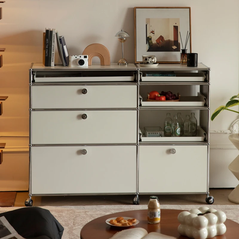 

Antique stainless steel environmentally friendly storage TV cabinet in coffee cabinet