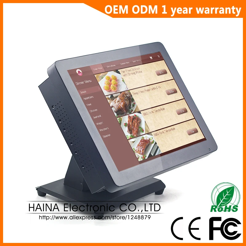 Haina Touch Supermarket Retail Touch Screen POS Cash Register Wifi Win10 POS Machine