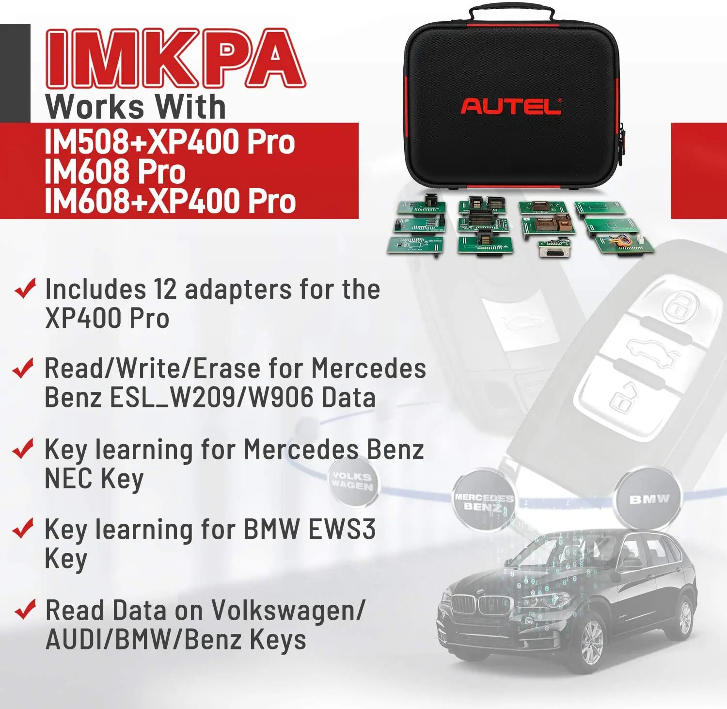 Autel Program Scanner IM608 II IM608S II Key FOB Programming Tool Komplettset Diagnosescanner, obere IMMO-Funktion, ECU-Codierung – Detail 28