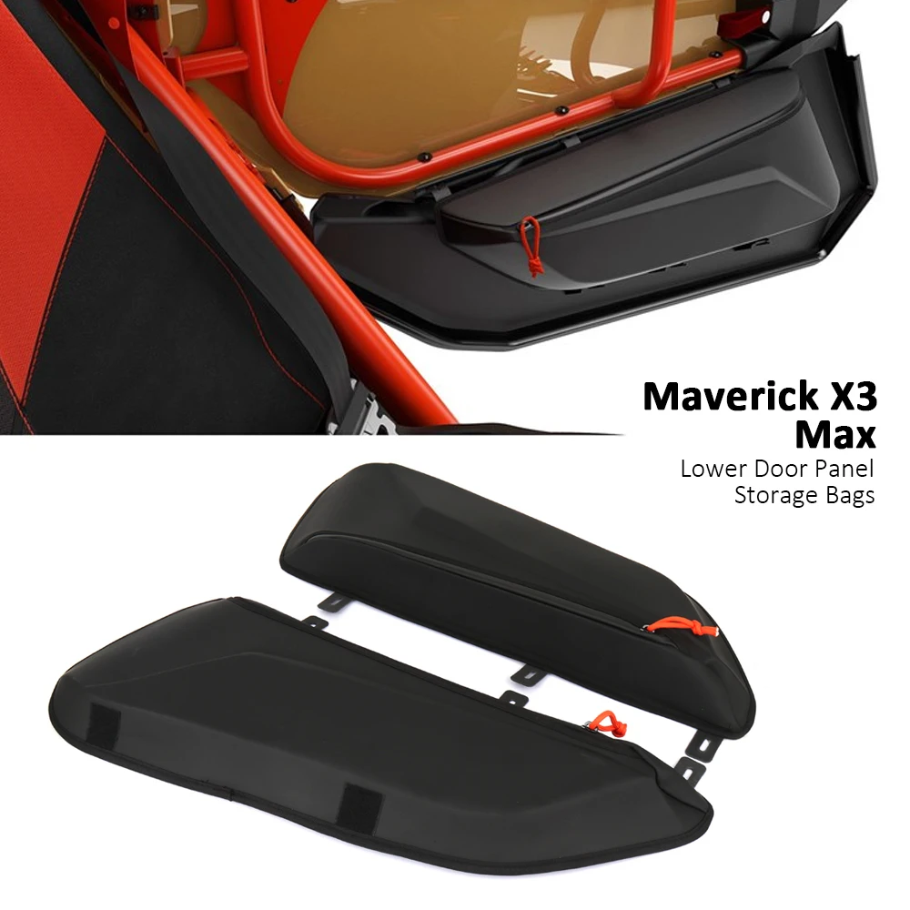 

For Can-Am Maverick X3 Max MAVERICK X3 UTV Accessories Lower Door Panel Storage Bag 6L Black