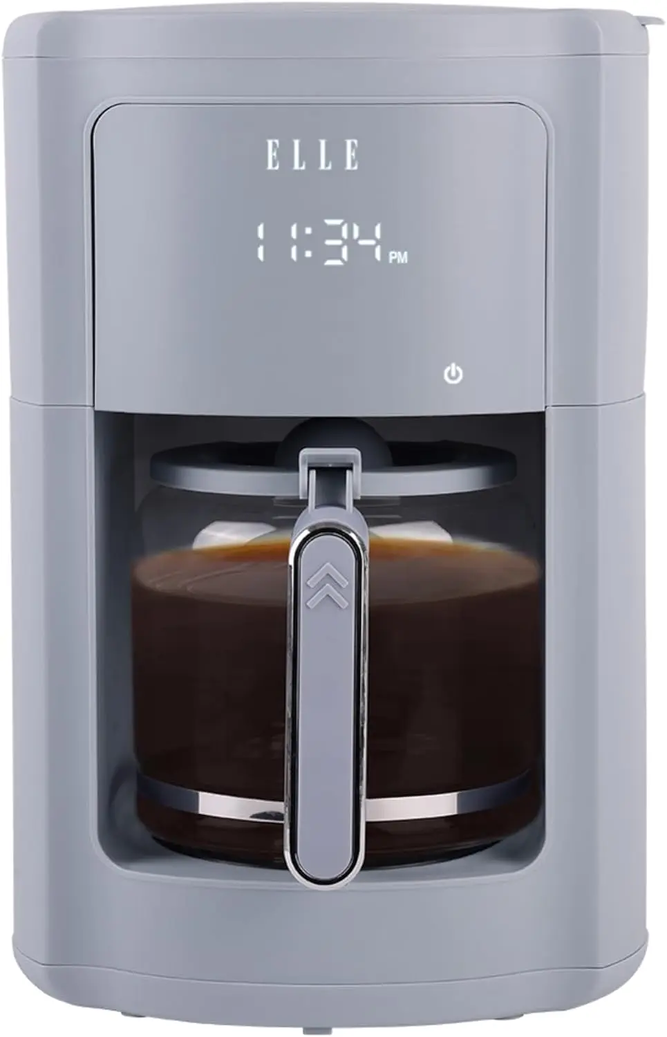 Digital Coffee Maker, 1.8L (12-14 Cups), 1000W, Blue - with Smart Touch Display, Brew Strength Selection, Programmable, Washable