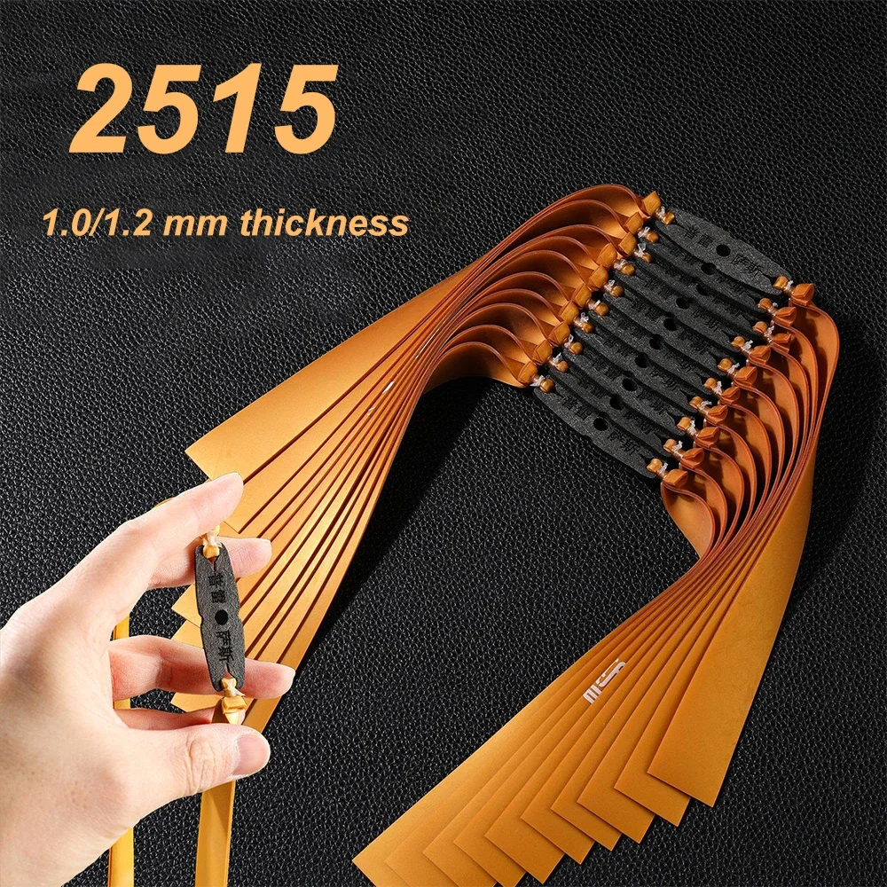 2515 Flat Rubber Bands for Slingshot Available 1.0mm 1.2mm Thick Three Length Options Freeze Proof Durable High Power