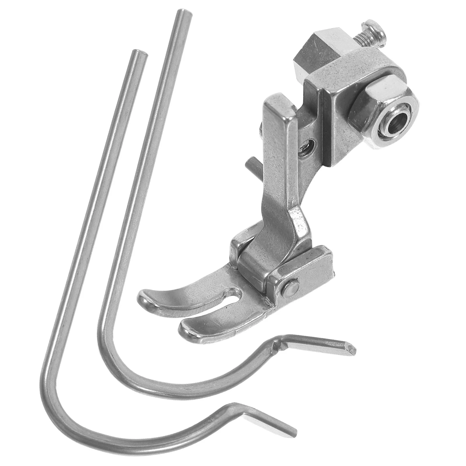 

Quilting Presser Foot: Dual Guide Rod Carbon Steel Straight Stitch Foot For Sewing Machine Multilayer Fabric Sewing Tool