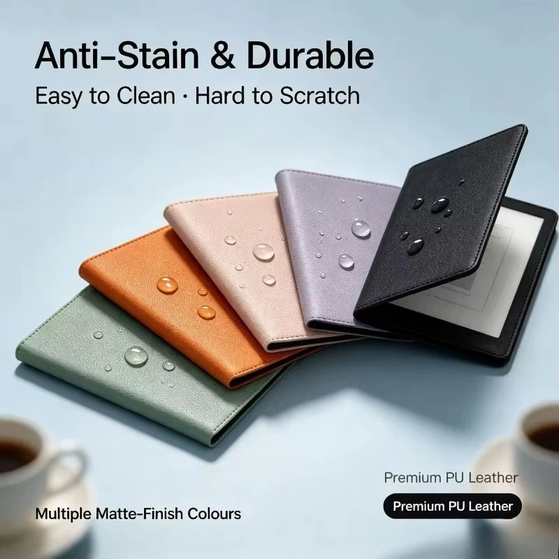 XTEINK X3 X4 Book Read Magnetic Separable Protective Case 2 in1PU Leather Flip Cover with Clear TPU Shockproof Airbag Shell