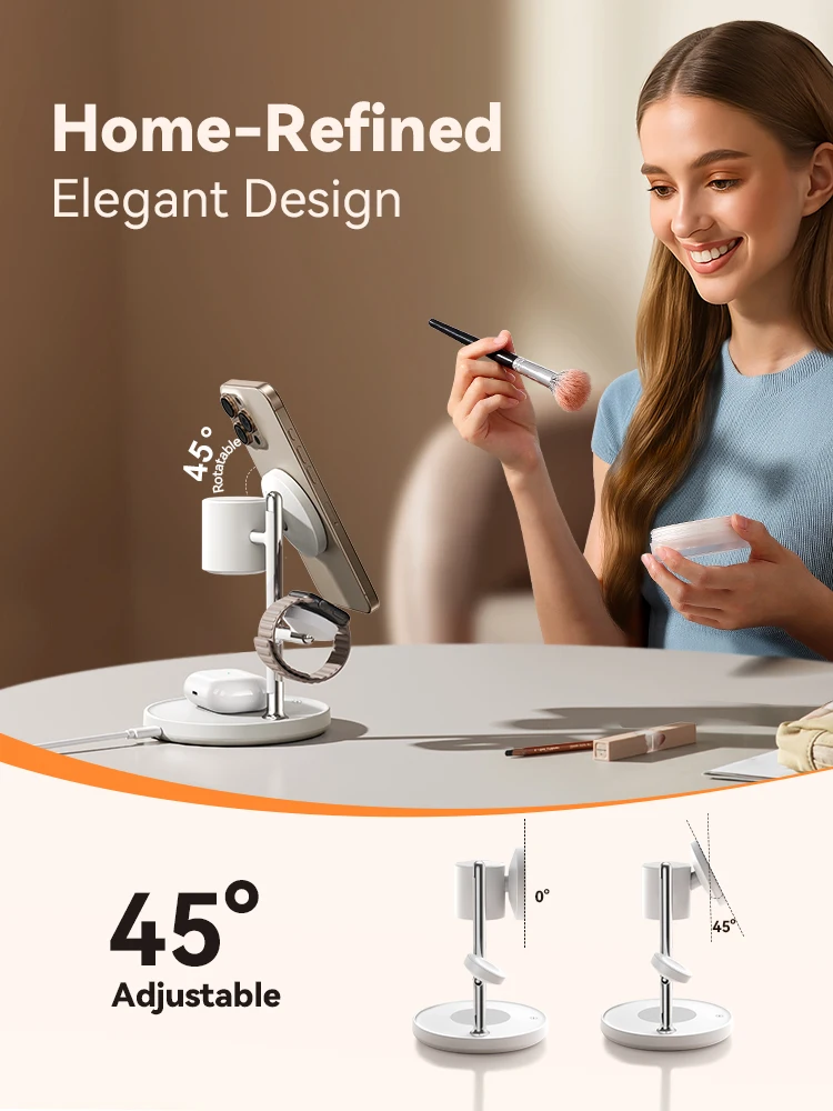 Joyroom Qi2 4-in-1 Magnetic Wireless Charger 5