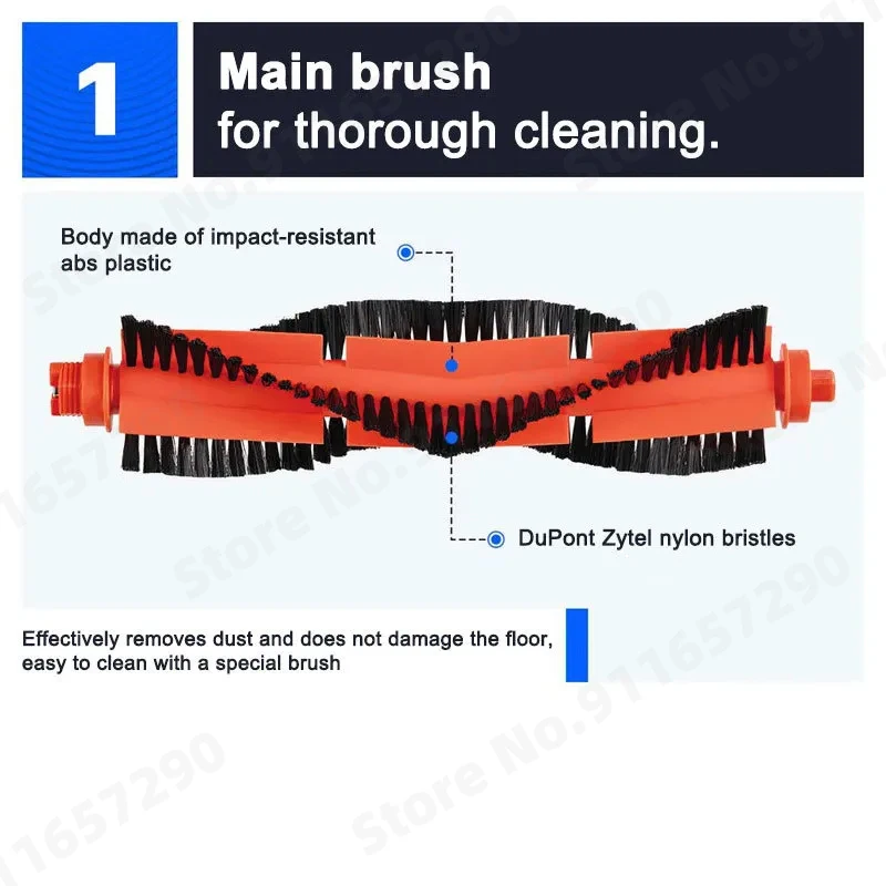 For Xiaomi Robot Vacuum S10 S12 Brushes B106GL Vacuum Cleaner Hepa Filter Mop Cloth Main Side Brush Accessories