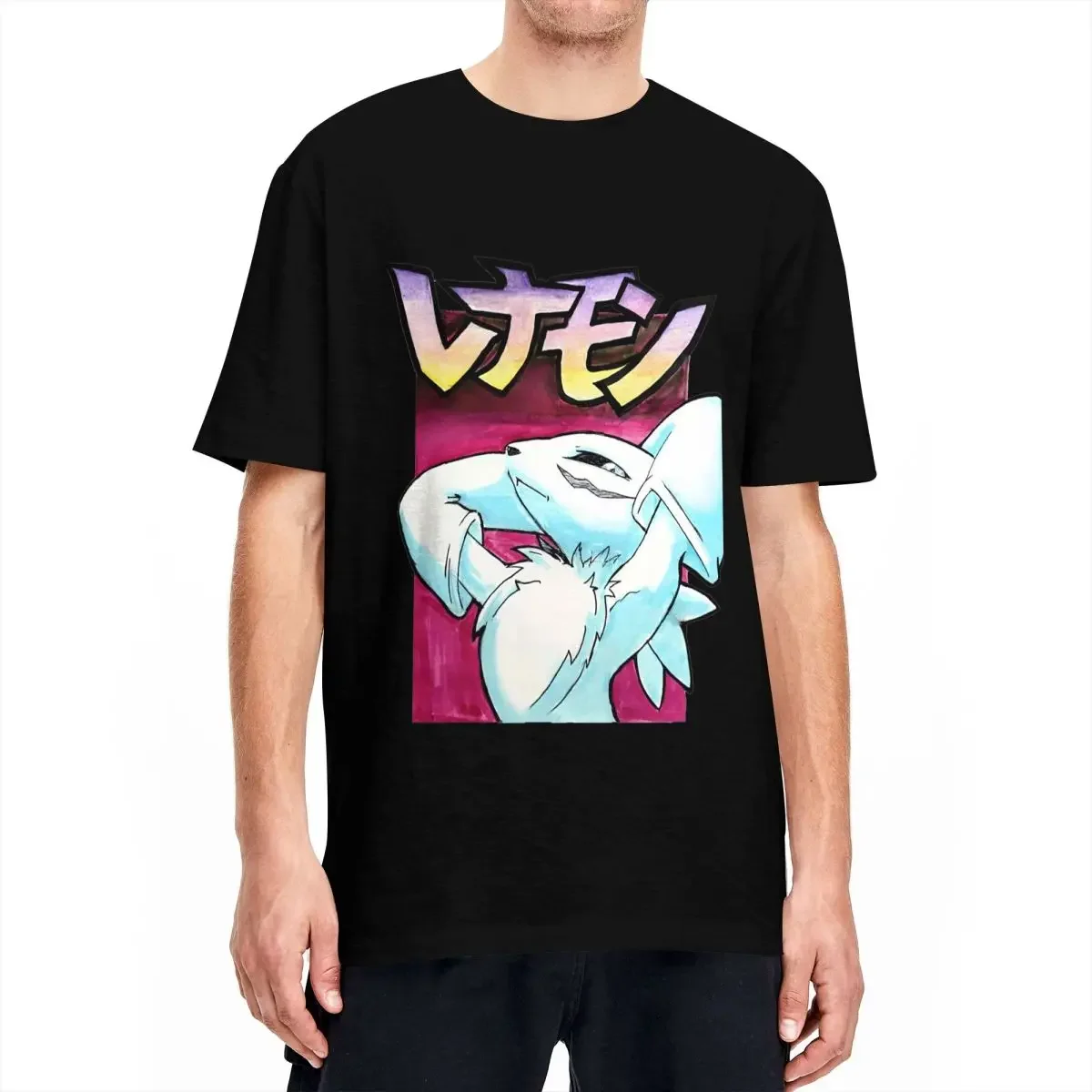 Men Women Digimon Renamon T Shirt MANGA Pure Cotton top Crazy Short Sleeve Crewneck Tees Gift Idea T-Shirt